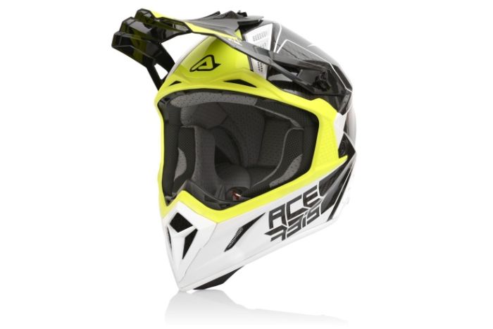 Шлем Acerbis STEEL CARBON White/Yellow, арт. 0023424.234.062