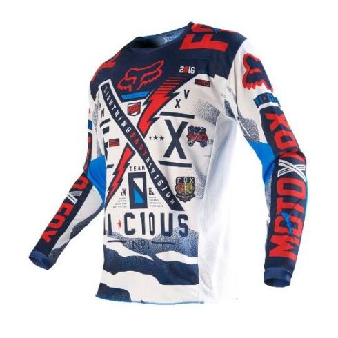 Мотоджерси Fox 180 Vicious Jersey Blue/White, арт. 14372-025-XL