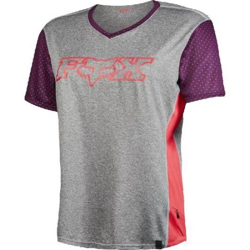 Велоджерси женская Fox Indicator SS Womens Jersey Heather Graphite S, арт. 15260-185-S