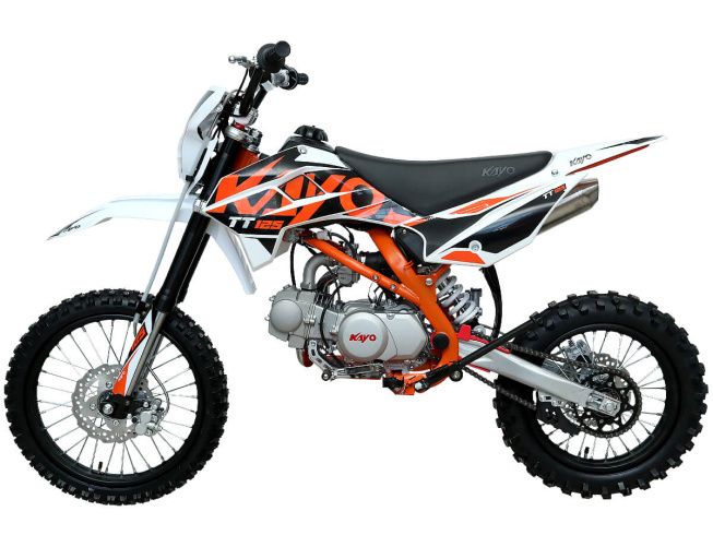 Питбайк KAYO BASIC K125 17/14 KRZ (механ. сцепл., кикстартер, 2024 г.), арт. 1560012-789-1485