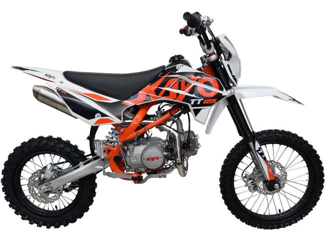 Питбайк KAYO BASIC K125 17/14 KRZ (механ. сцепл., кикстартер, 2024 г.), арт. 1560012-789-1485