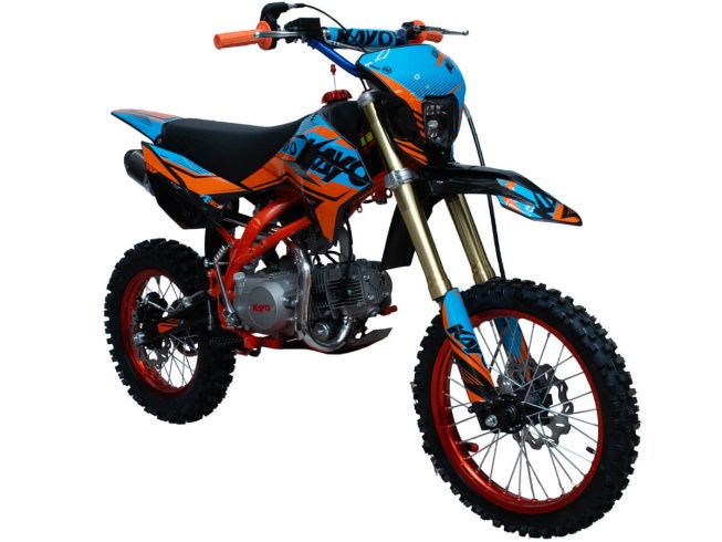 Питбайк KAYO EVOLUTION K125EM 17/14 KRZ (механ. сцепл., эл. стартер 2024 г.), арт. 1560012-789-7024