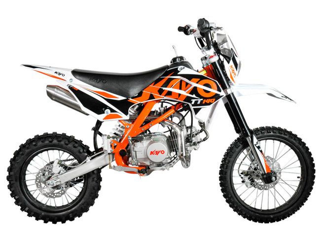 Питбайк KAYO BASIC TT140 17/14 KRZ (механ. сцепл., кикстартер 2022 г.), арт. 1560012-789-7206