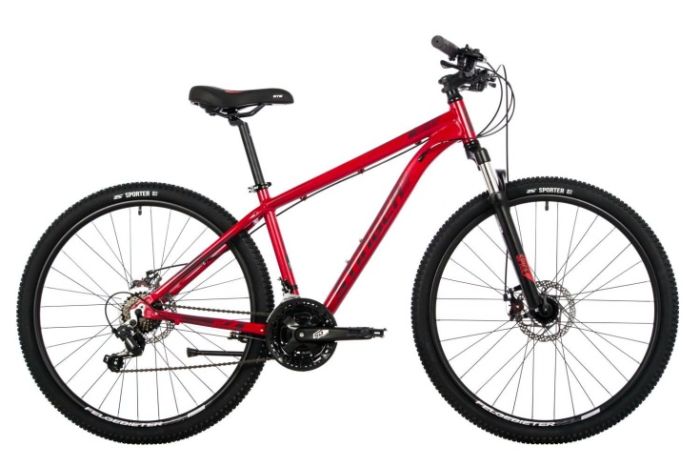 Велосипед STINGER 27.5" ELEMENT EVO красный, алюминий, арт. 27AHD.ELEMEVO.20RD3