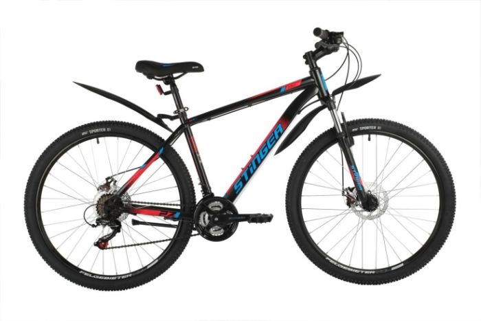 Велосипед STINGER 27.5" CAIMAN D черный, арт. 27SHD.CAIMAND.20BK2