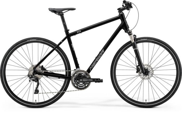 Велосипед Merida 2021 Crossway 500 GlossyBlack/MattSilver, арт. 6110882378