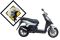 Скутер SYM Orbit 50 Белый + мотошлем SYM серый , арт. AV05W-6-WH-8018P_set