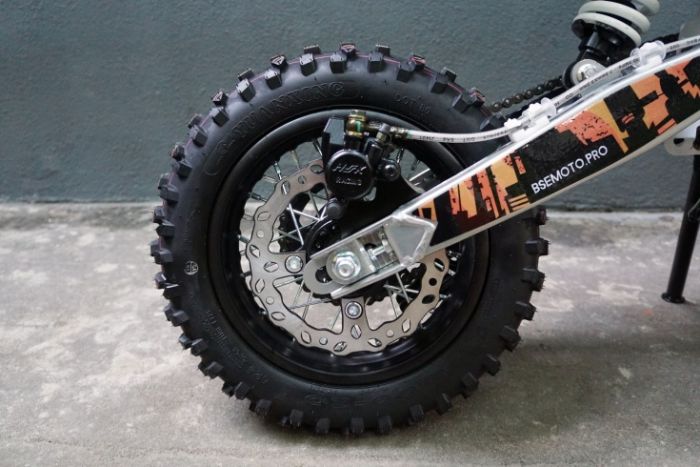 Питбайк BSE EVO 110e Samurai SA - 14/12 (Полуавтоматическая КПП), арт. B0EVCB010ACW1