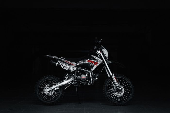 Питбайк BSE EX 125e 14/12 Max13 White Red 1, арт. B0EX12540CRW1