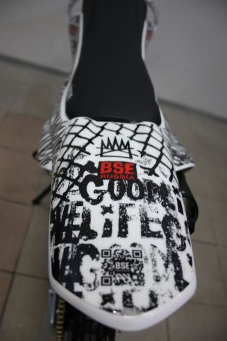 Питбайк BSE EX 125e 14/12 Max13 White Red 2, арт. B0EX12540CRW2