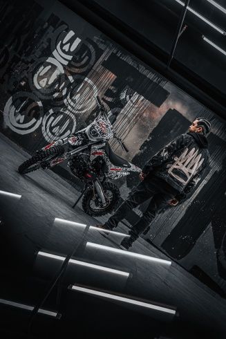 Питбайк BSE EX 125e 17/14 Max13 White Red 1, арт. B0EX12545ERW1