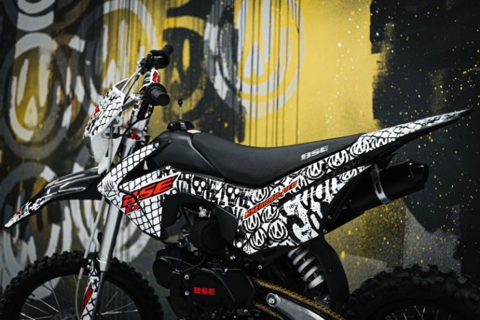 Питбайк BSE EX 125e 17/14 Max13 White Red 1, арт. B0EX12545ERW1