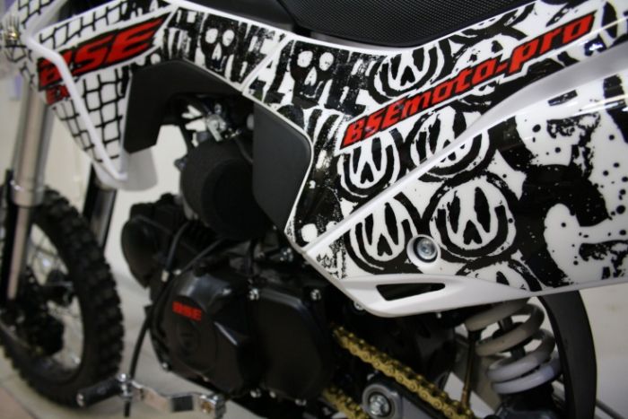 Питбайк BSE EX 125e 17/14 Max13 White Red 2, арт. B0EX12545ERW2