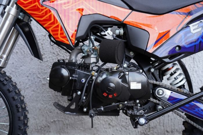 Питбайк BSE EX125 14/12 Blue Orange Ant (020), арт. B0EXDF020CBH2