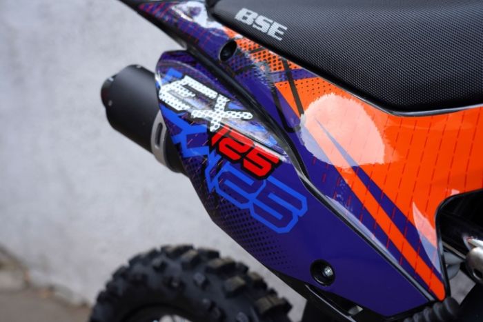 Питбайк BSE EX125 14/12 Blue Orange Ant (020), арт. B0EXDF020CBH2