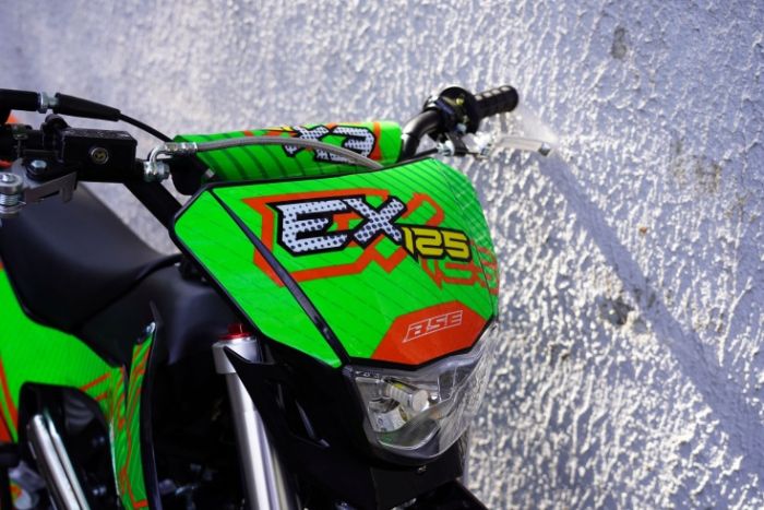 Питбайк BSE EX 17/14 Green Orange Ant (040), арт. B0EXYG040ECH3