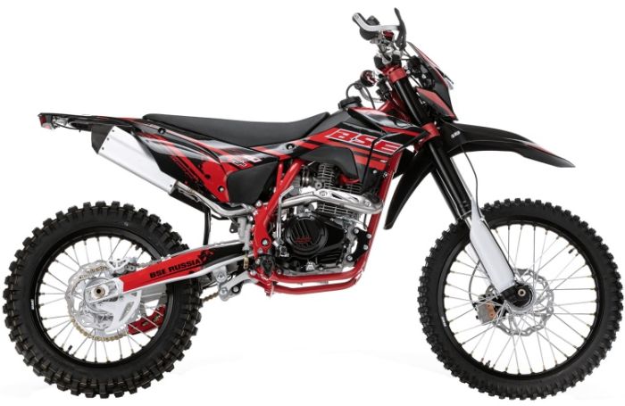 Эндуро / кроссовый мотоцикл BSE Z10 Red Black (ZS172 FMM-7), арт. BZ10KC060HHR3
