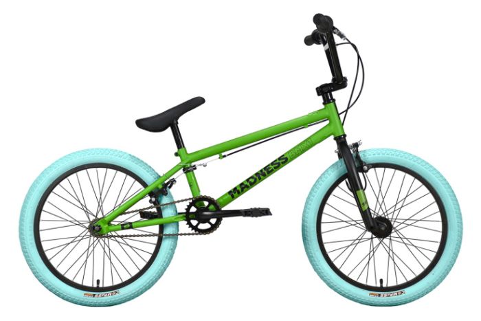 Велосипед Stark'23 Madness BMX 1 зеленый/черный/голубой, арт. HQ-0012538