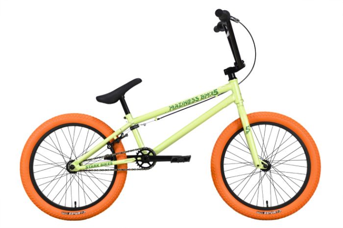 Велосипед Stark'23 Madness BMX 5 оливковый/зеленый/оранжевый, арт. HQ-0012547