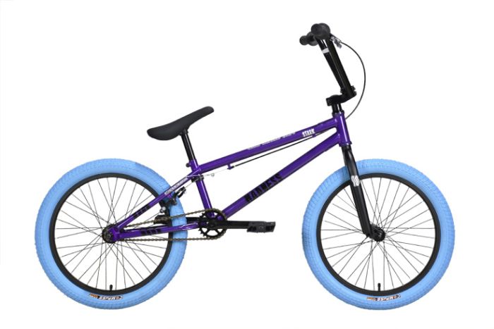 Велосипед Stark'24 Madness BMX 4 серо-фиолетовый/черный/синий, арт. HQ-0014375