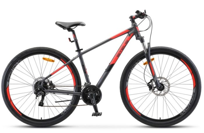 Велосипед STELS Navigator-920 D 29" V010 Антрацитовый/красный, арт. LU085105