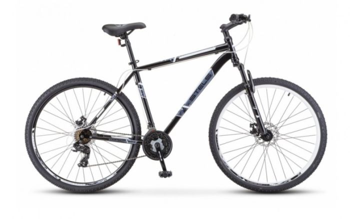 Велосипед STELS Navigator-700 D 27.5" F010 Чёрный/белый, арт. LU088955