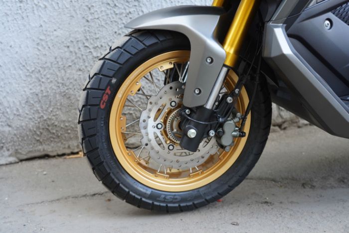 Скутер Motosuper Adviser 180 Light Grey (темно серый) + Gold rims, арт. MADVYC020LEH1