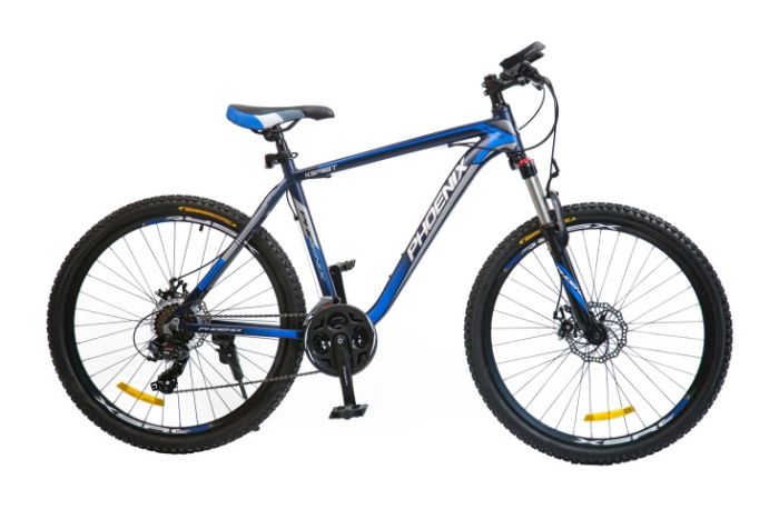 Велосипед PHOENIX 2608 Disc, 26" 17,5", матовый синий/серый, арт. PHOENIX_2608