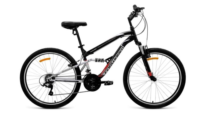 Велосипед FORWARD BENFICA 26 1.0 серый мат. 16", арт. RBKW9SN6P004