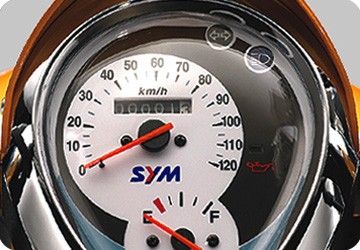 Скутер SYM Mio 50, арт. HU05W-S_R-200C/WH-011S